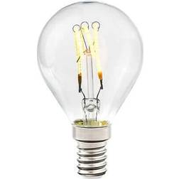 Cottex LED-lampa Curly filament klot klar E14, 4W 250lm stepdim