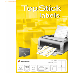 TopStick 8776 universella etiketter A4
