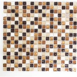 HUH Mosaik glas natursten XCM M830 30,5x32,2 beige/brun