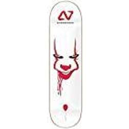 Hydroponic Skräck IT Skateboard, Vuxna Unisex, Vit, 8"