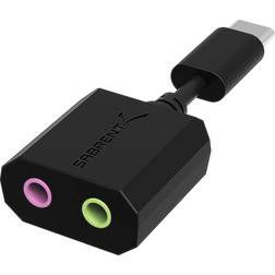 Sabrent USB Type-C extern stereoljudadapter Play Inga