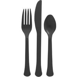 Amscan Boxed Heavy Weight Cutlery Assortment in Jet Black MichaelsÂ Jet Black One Size