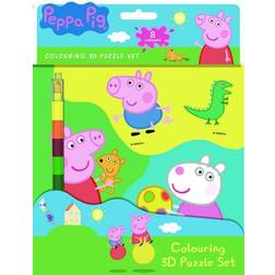 Peppa Pig Colouring 3D Puzzle set