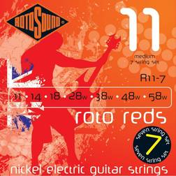 Rotosound Nickel Medium Gauge 7 String Electric Guitar Strings (11 14 18 28 38 48 58)