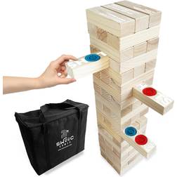 Swooc Games Giant Tower Party Game w/ Hidden Shots n