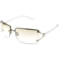 Foster Grant Rectangle White with Clear Lenses - Vera - White