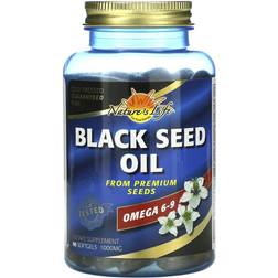 Nature's Life Black Seed Oil, 1000 mg, 90