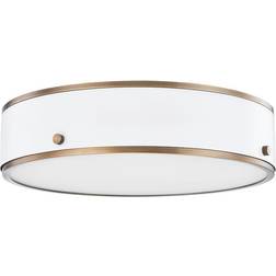 Troy Eli Soft White Ceiling Flush Light