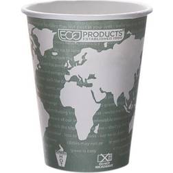 World Art Renewable Compostable Hot Cups, 12 oz. 50/PK, 20 PK/CT