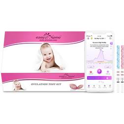 Easy Home 100 Ovulation Test and 20 Pregnancy Test Strips, FSA Eligible Ovulation Test Kit Powered by Premom Ovulation Predictor Free iOS&Android APP,100LH 20HCG