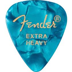 Fender 351 Shape Premium Celluloid Picks, Extra-Heavy, 12-Pack, Ocean Turquoise