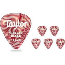 Taylor Premium 351 Thermex Ultra 1,25 mm plektrum (6 st) ruby swirl