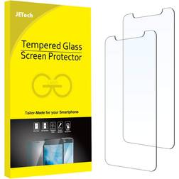 JeTech Tempered Glass Film Screen Protector for iPhone XR/11 2-Pack