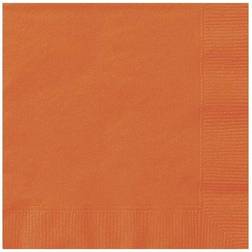 Unique Pumpkin Orange Beverage Napkins, 20ct