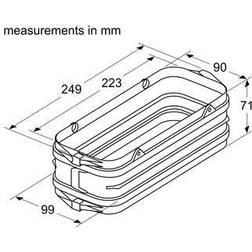 Neff Z861SS1 Flat Channel, Ø 150 MM, Connector Female