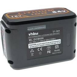 VHBW Batterie compatible avec DeWalt DCD985M2, DCD995, DCF620, DCF880, DCF880C1-JP outil électrique (7500 mAh, Li-ion, 18 v 54 v)