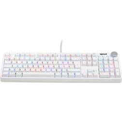 Iggual Teclado Pearl RGB Blanco