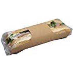 Multi Colpac Clasp Clip Recyclable Kraft Baguette Packs (Pack of 500)