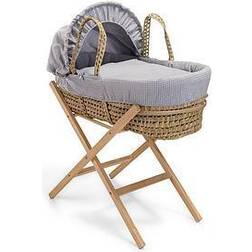 Clair De Lune Waffle Grey Palm & Natural Folding Stand