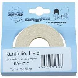 Andersen & Nielsen Baentsch kantfolie hvid 24mmx5m rulle