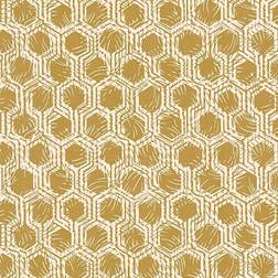 Profhome 333273-GU Graphic wallpaper wall matt gold beige 5.33 m2 (57 ft2)