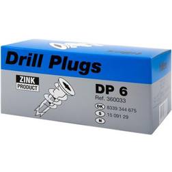 Tillex Tillex Plugs drill dp-2 40mm-100 hvid 100stk