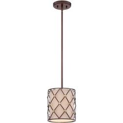 QUOIZEL Elstead QZ/BROWNLATT/P/S Brown Lattice Mini Pendant Lamp