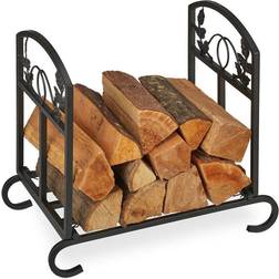 Relaxdays Kerzen Kaminholzregal 51 x 32 x 44.5 cm