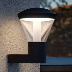 FARO BARCELONA Stämningsfull LED-utomhusvägglampa Shelby Väggarmatur