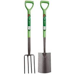 Kingfisher 2 Piece Garden Fork and Spade Digging Set Garden