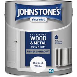 Johnstone's Johnstones Interior Wood Metal Quick Dry Primer Undercoat Paint 2.5l White