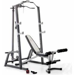 Marcy Pro Deluxe Cage System with Weight Lifting Bench