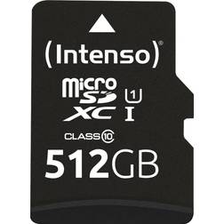 Intenso Flash-minneskort (microSDXC till SD-adapter inkluderad) 512 GB