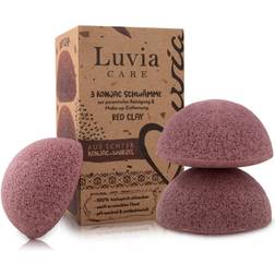 Luvia Cosmetics, Konjac-svamp Set Red Clay