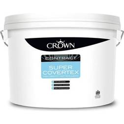 Crown Brilliant 15L Contract Super Covertex Wall Paint White