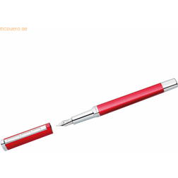 Staedtler 6 x Triplus fyldepen 474 Red fine blå blæk