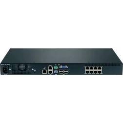 Lenovo 1754A1X interruptor KVM Montaje en rack Negro