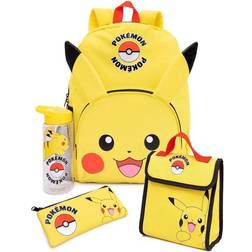 Pokémon Pikachu Lunch Bag And Backpack Set (Pack of 4) Jaune