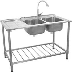 Kukoo Left Hand Drainer Catering Sink Bowl