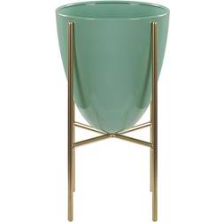 Beliani Glam Plant Stand Indoor Flower Pot Green Lefki