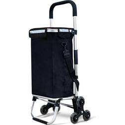 Vounot Folding Shopping Trolley - Black