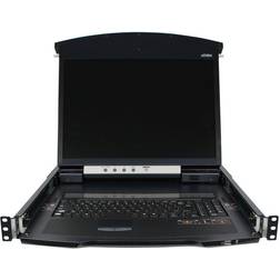 Aten Kl1108vn-axa-ee Kvm Switch Rack Mounting Black 1-local/1-remote Access 8-port Multi-interface Cat 5 Dual Rail Lcd Over