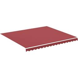 vidaXL Tessuto di Ricambio per Tenda da Sole Rosso Borgogna 4x3,5 m