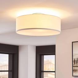 Lindby Sebatin Loftlampe Ø40 White/Nickel Pendel
