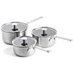 KitchenAid Non-Stick Kastruller 3-delar Borstat med låg