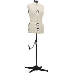 vidaXL Adjustable Dress Form Female Cream