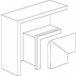 Schneider Electric Fladvinkel TAS LSU110X72 hvid