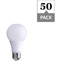 Simply Conserve 60-Watt Equivalent A19 Dimmable LED Light Bulb, 4000K Cool White, 50-pack