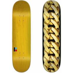 Plan B Skateboard Deck Chain (Chain Gold) Sort/Guld 8.25"