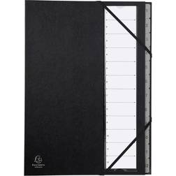 Exacompta 25.3 Rigid Expanding multipart File, 225 g, 1-12
